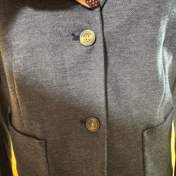 GAP Academy Denim Look Blazer Fully Lined Cute Classic Blazer - Picture 3 of 8